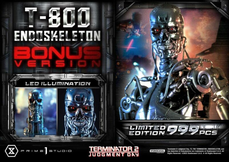 Terminator 2 Museum Masterline Series Statue 1/3 Judgment Day T800 Endoskeleton Deluxe Bonus Version 74 cm - immagine 3