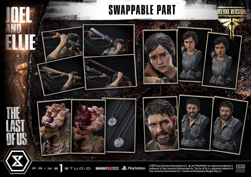 The Last of Us Part I Ultimate Premium Masterline Series Statue Joel & Ellie Deluxe Bonus Version (The Last of Us Part I) 73 cm - immagine 4