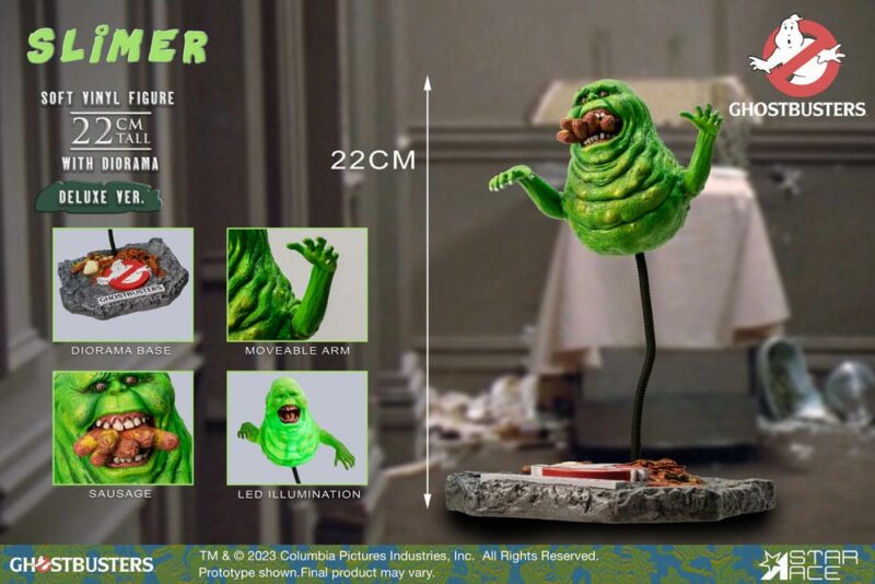 Ghostbusters Statue 1/8 Slimer Deluxe Version 22 cm - immagine 3