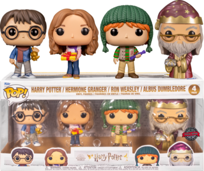 Harry Potter POP! Movies Vinyl Figure 4-Pack Holiday 9 cm