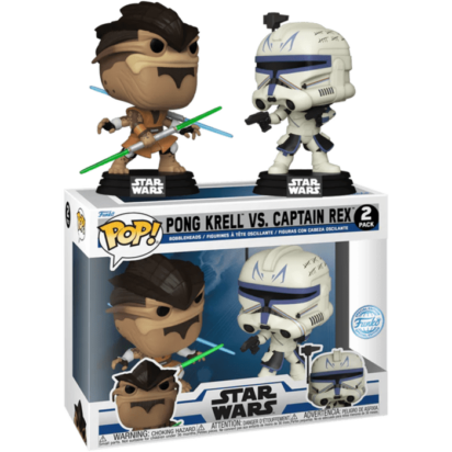 Star Wars: The Clone Wars POP! 2-pack Vinyl Figure Pong Krell vs Captain Rex Limited 9 cm