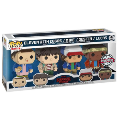 Stranger Things POP! TV Vinyl Figure 4-Pack 8 Bit 9 cm