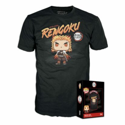 Demon Slayer: Kimetsu no Yaiba Boxed Tee T-Shirt Rengoku