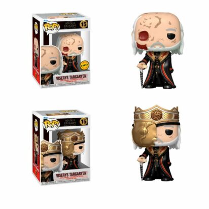 Game of Thrones: House of the Dragon POP! TV Vinyl Figure Masked Viserys Targaryen with Chase Assortment 9 cm (2)