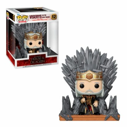 Game of Thrones: House of the Dragon POP! TV Deluxe Vinyl Figure Viserys on the Iron Throne 17 cm
