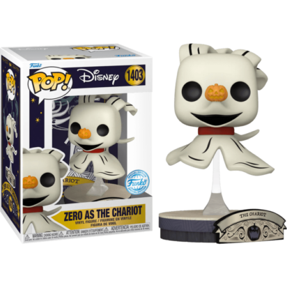 Nightmare before Christmas POP! Disney Vinyl Figure Zero as The Chariot Limited 9 cm