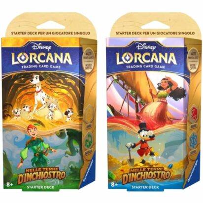 DISNEY LORCANA TRADING CARD GAME - BUNDLE 2 STARTER DECKS - NELLE TERRE D'INCHIOSTRO - (LINGUA ITALIANA)