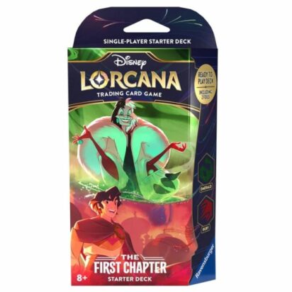 Disney Lorcana Trading Card Game - Starter Deck First Chapter - Crudelia De Mon & Aladdin Edizione Inglese