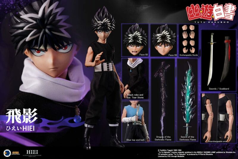 Yu Yu Hakusho Action Figure 1/6 Hiei 30 cm - immagine 7