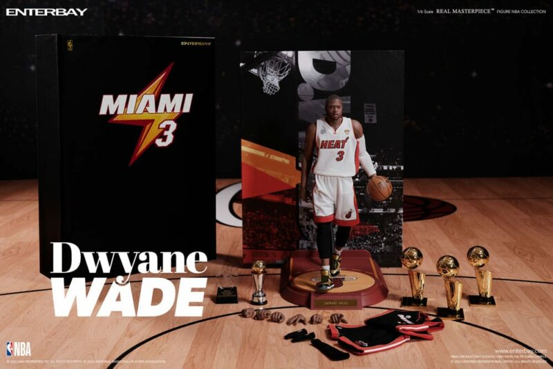 NBA Collection Real Masterpiece Action Figure 1/6 Dwyane Wade 30 cm - immagine 6