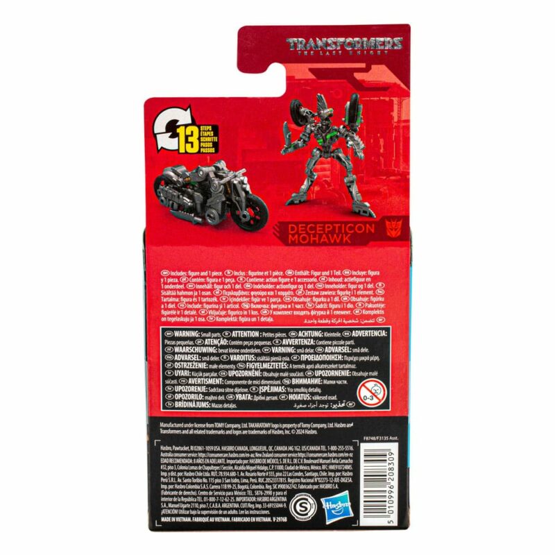 The Transformers 5: The Last Knight Studio Series Core Class Action Figure Decepticon Mohawk 9 cm - immagine 2