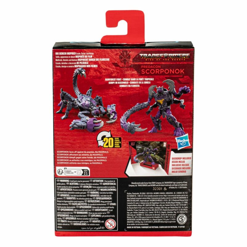 Transformers: Rise of the Beasts Generations Studio Series Deluxe Class Action Figure 107 Scorponok 11 cm - immagine 3