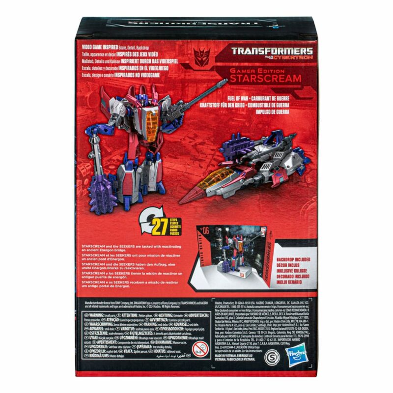 The Transformers: The Movie Generations Studio Series Voyager Class Action Figure Gamer Edition 06 Starscream 16 cm - immagine 3