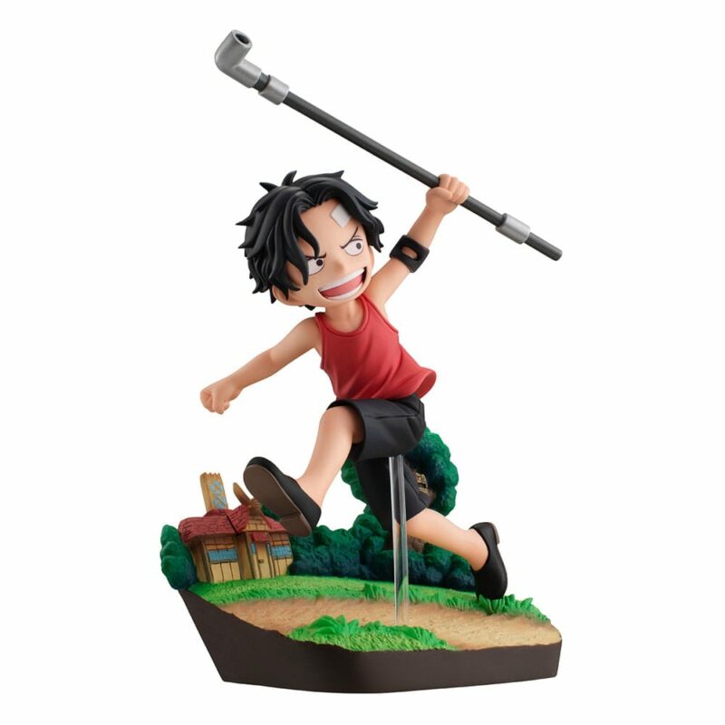 One Piece G.E.M. Series PVC Statue Portgas D. Ace Run! Run! Run! 13 cm - immagine 2
