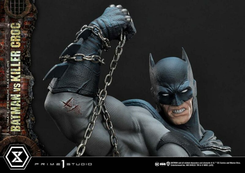 Batman Ultimate Premium Masterline Series Statue Batman Versus Killer Croc 71 cm - immagine 5