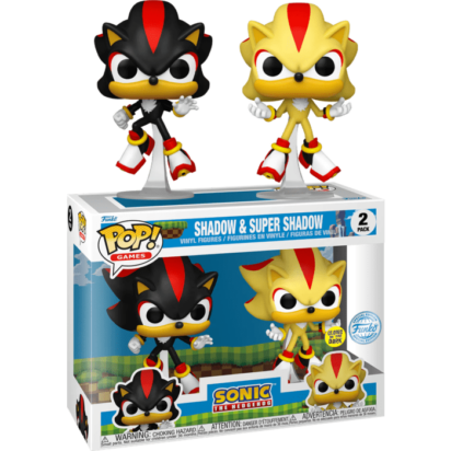Sonic the Hedgehog POP! Games Vinyl Figure Shadow & Super Shadow Glow in the Dark Limited 9 cm