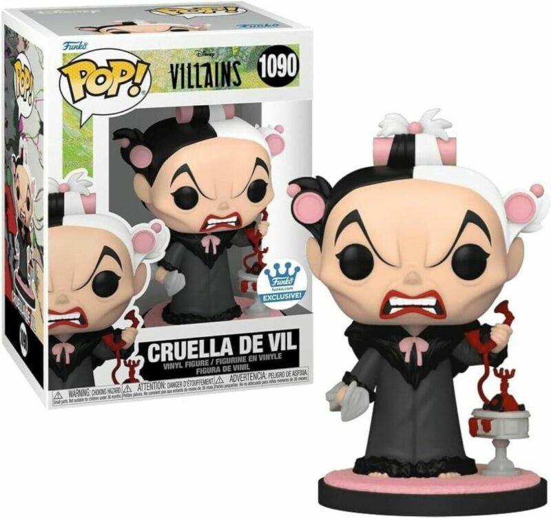 Disney: Villains POP! Disney Vinyl Figure Cruella De Vil on Phone Limited Edition 9 cm (con bollino Funko Shop)