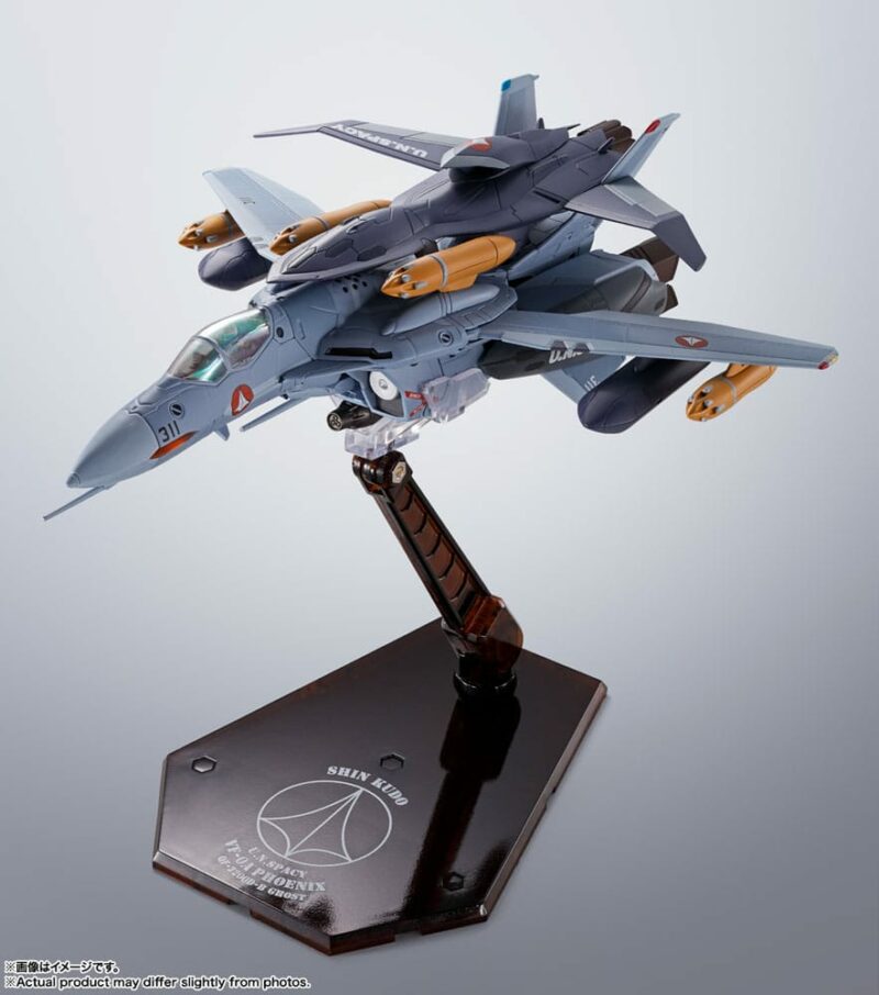 Macross Zero Hi-Metal R Action Figure VF-0A Phoenix (Shin Kudo Use) & QF-2200D-B Ghost 30 cm - immagine 8