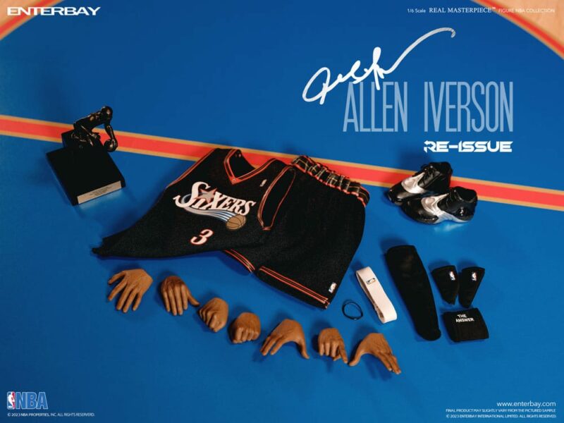 NBA Collection Real Masterpiece Actionfigur 1/6 Allen Iverson Limited Retro Edition 30 cm - immagine 4