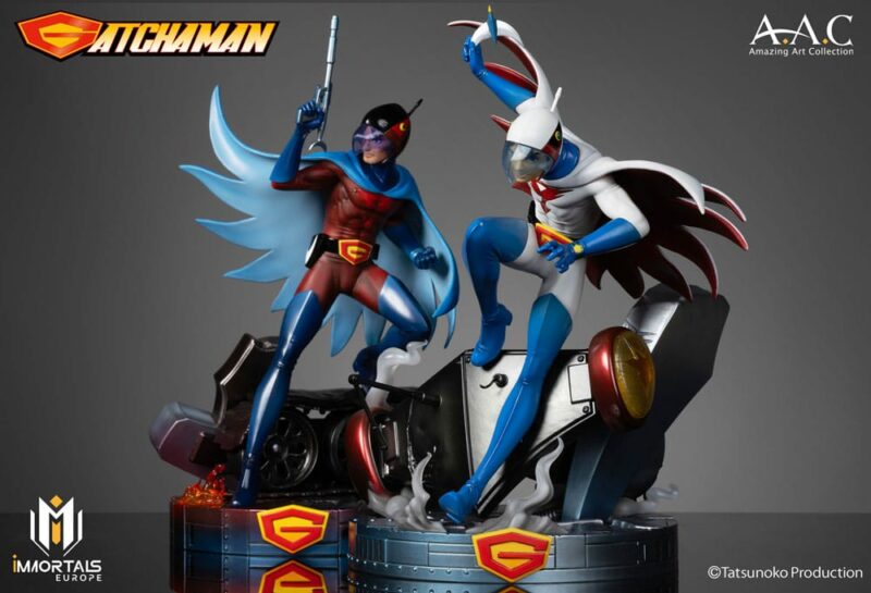 Gatchaman Amazing Art Collection Statue Ken the Eagle, The Leader of the Science Ninja Team 34 cm - immagine 6