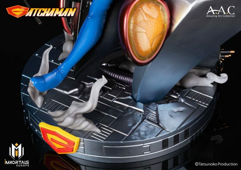 Gatchaman Amazing Art Collection Statue Ken the Eagle, The Leader of the Science Ninja Team 34 cm - immagine 5