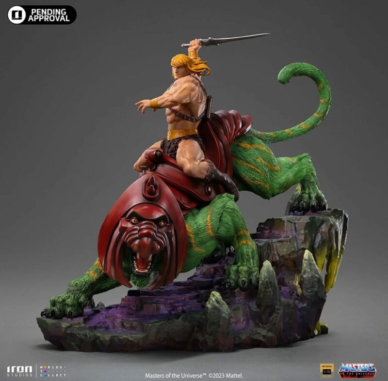Masters of the Universe Deluxe Art Scale Statue 1/10 He-man and Battle Cat 31 cm - immagine 2