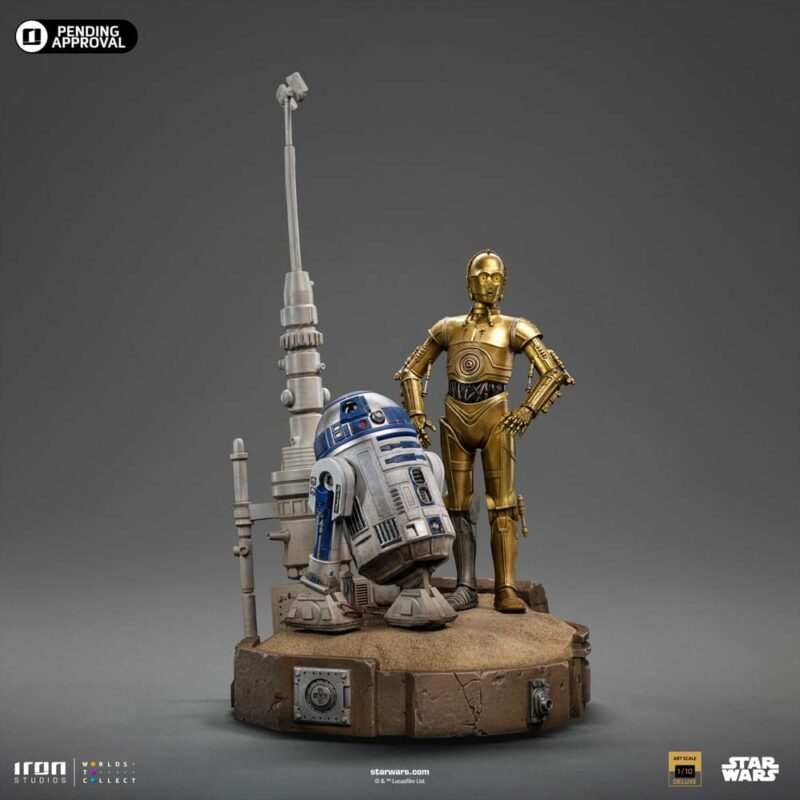 Star Wars Deluxe Art Scale Statue 1/10 C-3PO & R2D2 31 cm - immagine 2