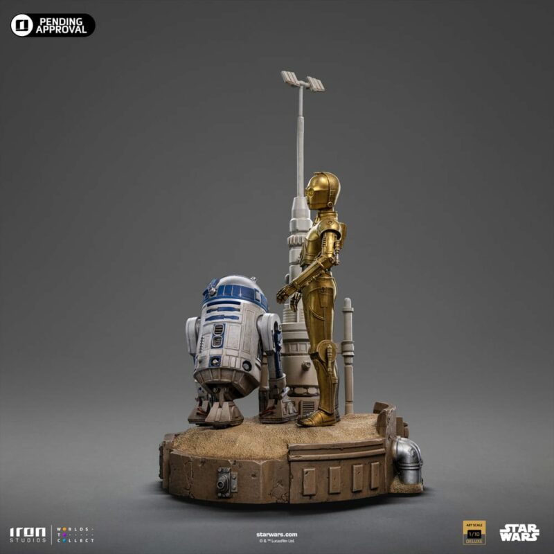 Star Wars Deluxe Art Scale Statue 1/10 C-3PO & R2D2 31 cm - immagine 3