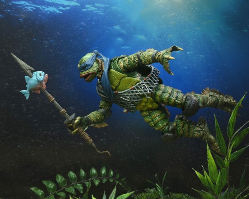 Universal Monsters x Teenage Mutant Ninja Turtles Scale Action Figure Leonardo as the Creature 18 cm - immagine 3