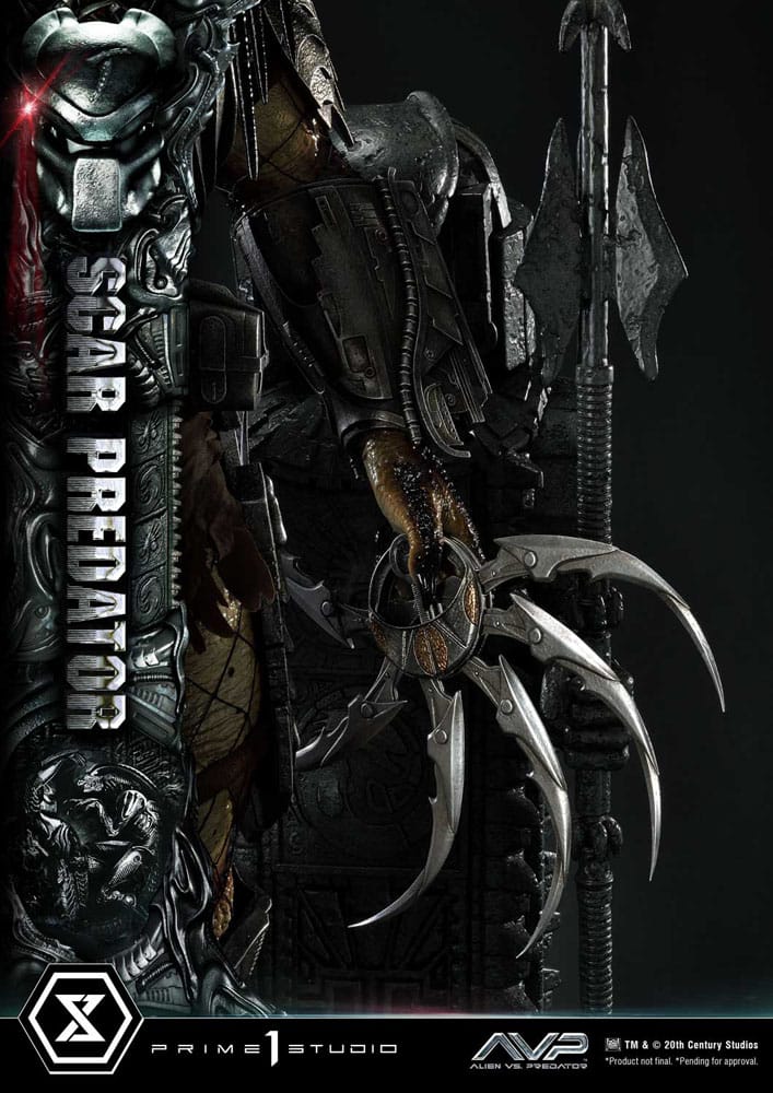 The Alien vs. Predator Museum Masterline Series Statue 1/3 Scar Predator Deluxe Version 93 cm - immagine 4