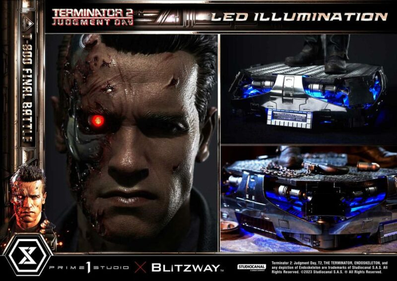 Terminator 2 Museum Masterline Series Statue 1/3 T-800 Final Battle Regular Version 75 cm - immagine 5