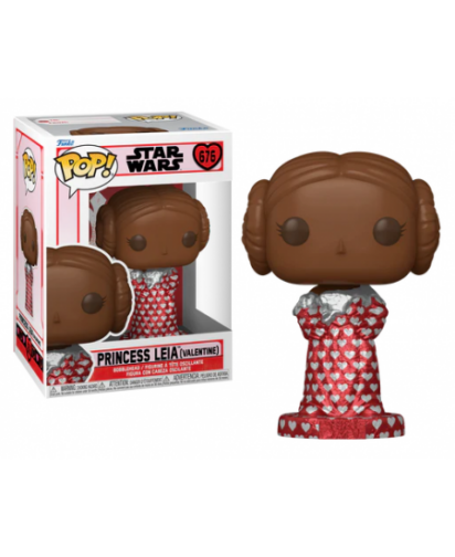 Star Wars Valentines POP! Vinyl Figure Leia (Val Choc) 9 cm