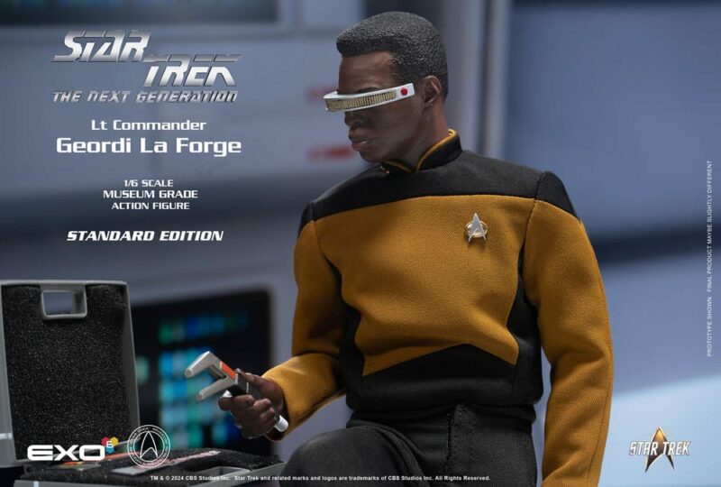 Star Trek: The Next Generation Action Figure 1/6 Lt. Commander Geordi La Forge (Standard Version) 28 cm - immagine 4