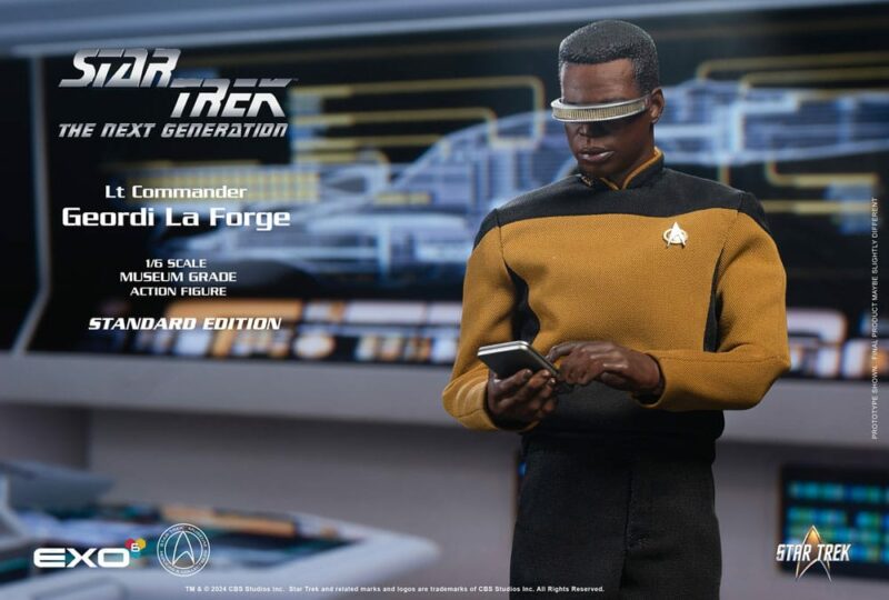 Star Trek: The Next Generation Action Figure 1/6 Lt. Commander Geordi La Forge (Standard Version) 28 cm - immagine 3