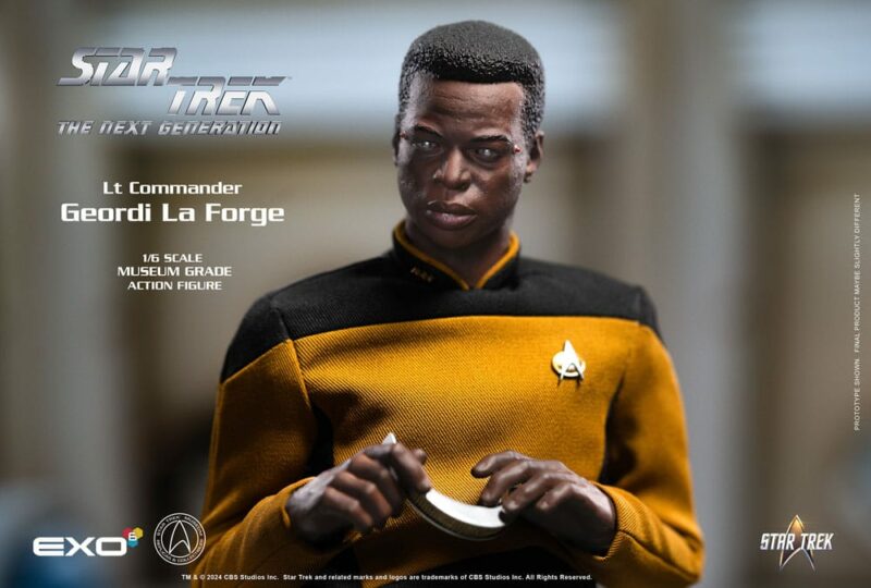 Star Trek: The Next Generation Action Figure 1/6 Lt. Commander Geordi La Forge (Standard Version) 28 cm - immagine 2