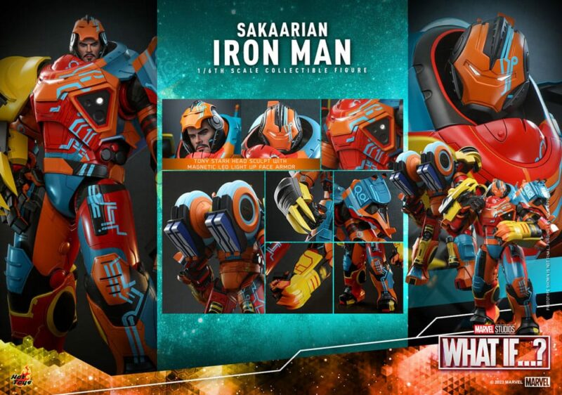 What If...? Action Figure 1/6 Sakaarian Iron Man 35 cm - immagine 4