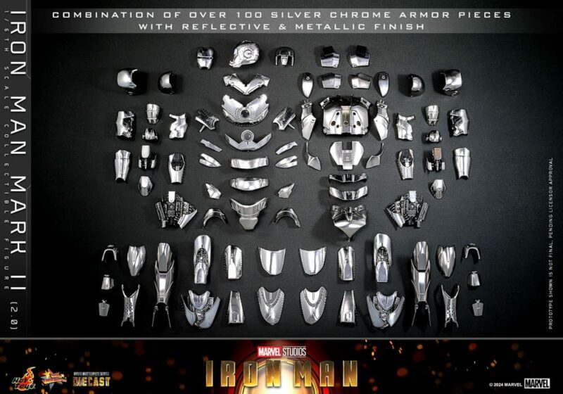 Iron Man Action Figure 1/6 Iron Man Mark II (2.0) 33 cm - immagine 6