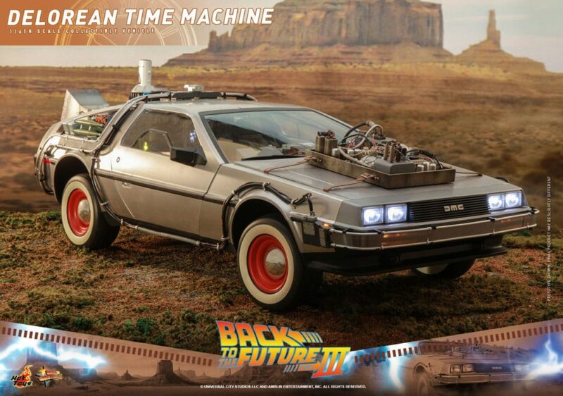 Back to the Future III Movie Masterpiece Vehicle 1/6 DeLorean Time Machine 72 cm - immagine 5