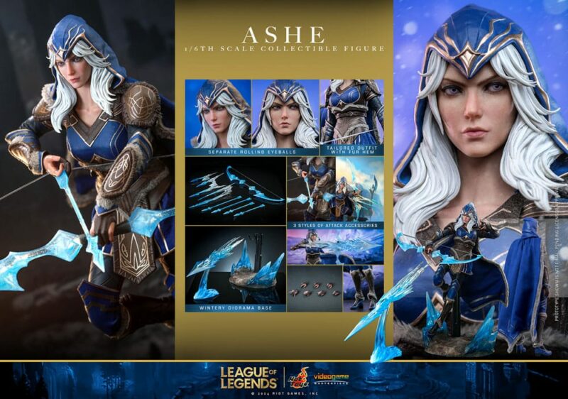 League of Legends Video Game Masterpiece Action Figure 1/6 Ashe 28 cm - immagine 7