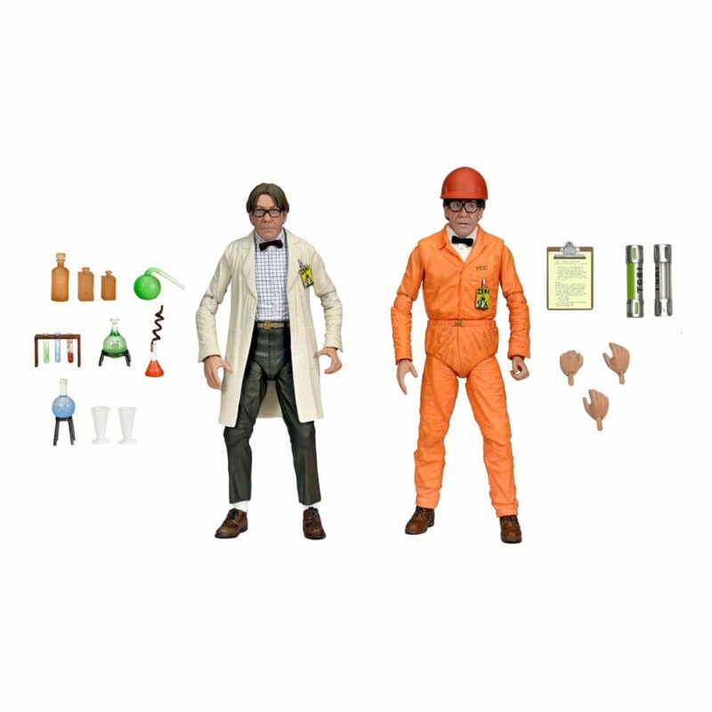TMNT II: The Secret of the Ooze Action Figure 2-Pack Lab Coat Professor Perry and Hazmat Suit Professor Perry 18 cm - immagine 2