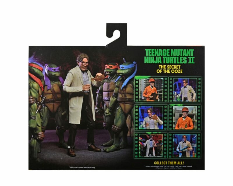 TMNT II: The Secret of the Ooze Action Figure 2-Pack Lab Coat Professor Perry and Hazmat Suit Professor Perry 18 cm - immagine 3