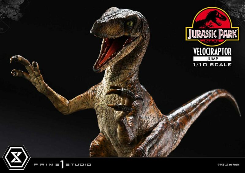 Jurassic Park Prime Collectibles Statue 1/10 Velociraptor Jump 21 cm - immagine 4