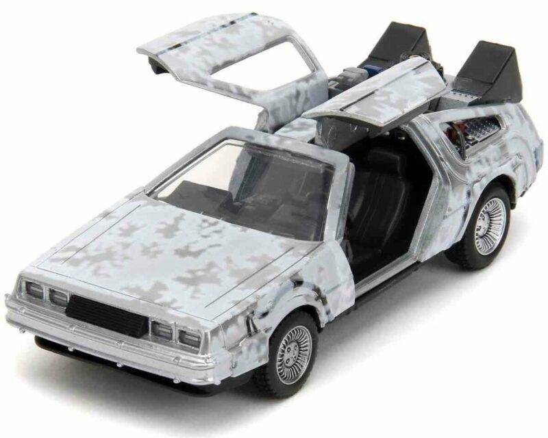 Hollywood Rides: Back to the Future Part 1 - De Lorean Frost Effect - Variant diecast model 1/32 - immagine 2