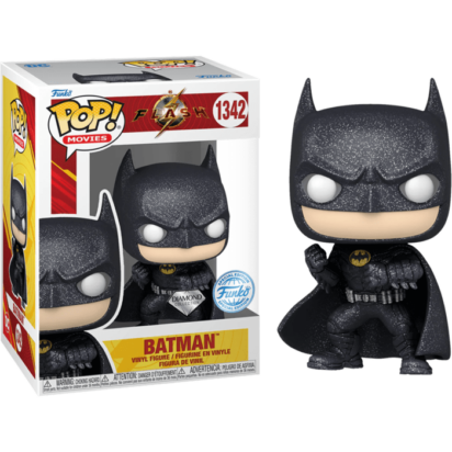 The Flash (2023) POP! Movies Vinyl Figure Batman (Keaton) Diamond Glitter Limited 9 cm