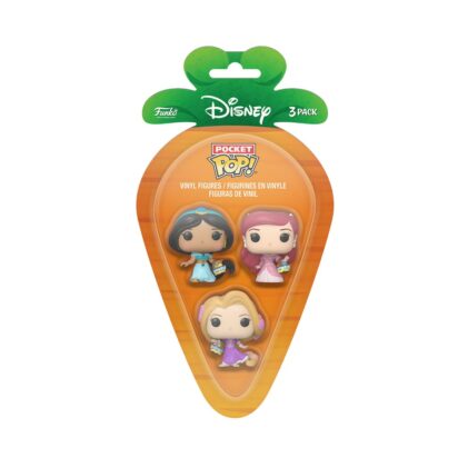 Carrot Pocket Pop! Disney Princess - Jasmine, Ariel & Rapunzel 4 cm