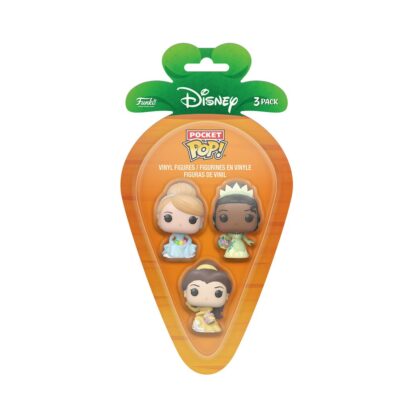 Carrot Pocket Pop! Disney Princess - Cinderella, Tiana & Belle 4 cm