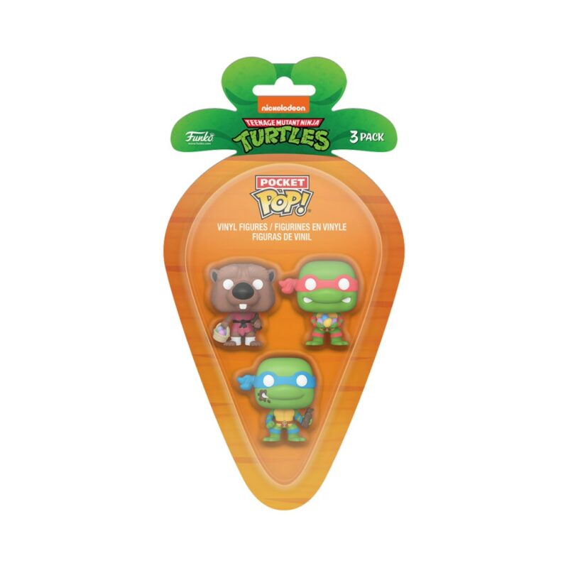 Carrot Pocket Pop! TMNT - Splinter, Leonardo & Rapahel 4 cm