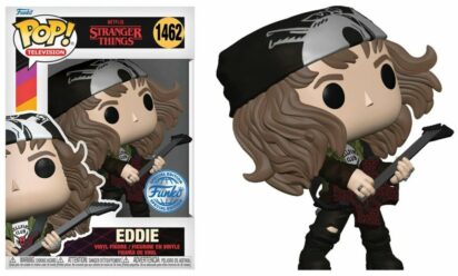 Stranger Things POP! TV Vinyl Figure Hunter Eddie with Guitar Metallic Limited 9 cm