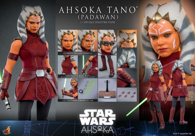 Star Wars: Ahsoka Action Figure 1/6 Ahsoka Tano (Padawan) 27 cm - immagine 7