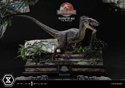 Jurassic Park III Legacy Museum Collection Statue 1/6 Velociraptor Male Bonus Version 40 cm